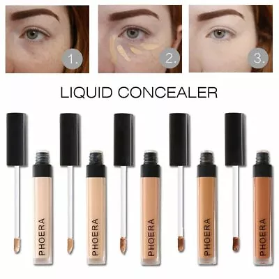 $6.95 • Buy  PHOERA Makeup Concealer Liquid Moisturizer Conceal HD High Definition Foundatio
