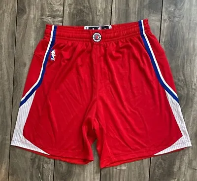 Adidas Authentic LA Clippers NBA Team Pro Cut Game Basketball Shorts Rev 30 2XL • $64.99