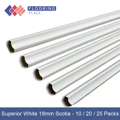 Superior 18mm FC14 White Scotia/Beading 2.4m - 10 Pack / 20 Pack / 25 Pack • £36.99