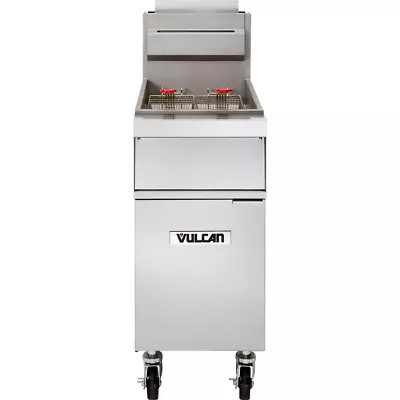 Vulcan 1GR65M Free-Standing Full Pot Floor Gas Fryer With 65-70 Lb. Capacity • $5680