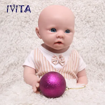 20'' Silicone Reborn Baby Boy Blue Eyes Adorable Doll Soft Silicone Baby Doll • $222.95