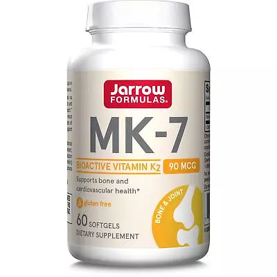 Jarrow Formulas Vitamin K-2 As MK-7 90mcg 60 Softgels Blood Clotting Bones • £22.39