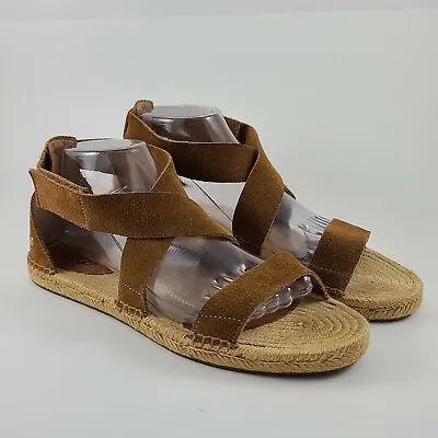 UGG Australia Mila Gladiator Espadrille Sandals  Women's Size 9.5 Suede Chestnut • $25