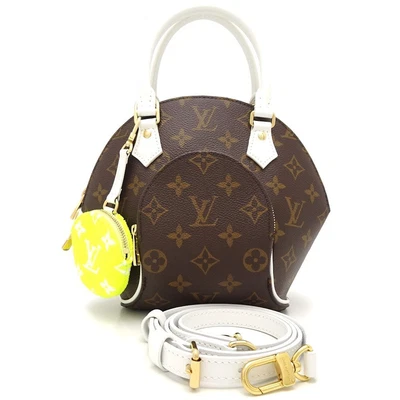 £1993.91 • Buy LOUIS VUITTON Monogram 2way Bag Ellipse BB M20752 Brown White /151657