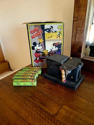 Vintage CINE Mickey Mouse French Movie Projector W/ Box By Walt Disney 1938 • $499.95