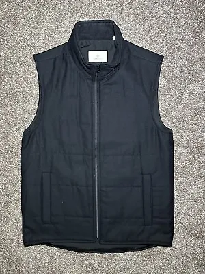 $50 • Buy GANT Diamond G Men’s Vest Jacket Sleeveless Full Zip Black Size S New
