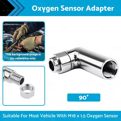 O2 Oxygen Sensor Extender Angled Spacer Adapter M18 X 1.5 90 Degree Bung Pipe • $22.99