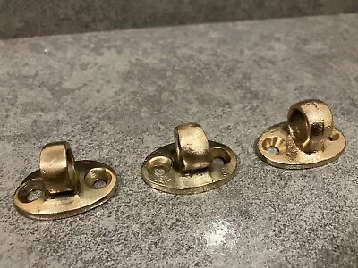 3 Vintage BRASS Boat Steering Cable Rope Guides  Lyman Penn Yan Thompson Perko ? • $20