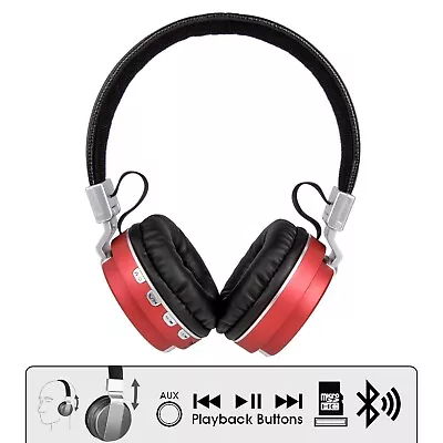 Gym Stereo Headset Supreme Sound Mic Amp Bass Micro Sd Bluetooth Call Functional • $21.11
