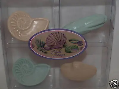 Gift Set Of 4 Sea Shell Decorative Soaps • $10.95