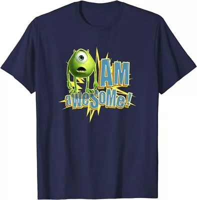Pixar Monsters Inc. Mike Am Awesome Big Chest Poster T-Shirt • $14.99