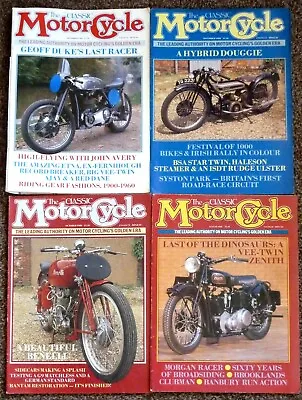 4 X The Classic Motorcycle Magazines - Aug Oct Nov Dec `988 • $12.94
