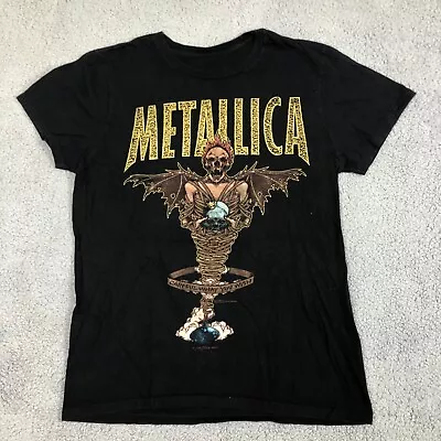 Metallica Shirt Womens Large Black Careful What You Wish Band Tee Double Sided • $14.99