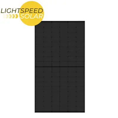 425W 12V 24V All Black Half-Cut Mono Tier 1 Rigid Solar Panel - UK FREE Delivery • £179