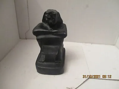 £4.99 • Buy SEATED FIGURE  Black Resin Ornament Ancient Egypt  No Packaging 