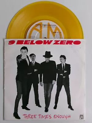 9 Below Zero Three Times Enough A&m Ams 8110 Rock N Roll Yellow Vinyl • $4.97