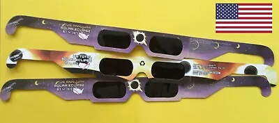 Commemorative 3 Pack 2023/2024 ISO Certified Solar Eclipse Glasses USA Stock • $5.79