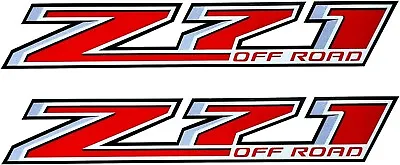 2X 2014-2017 Z71 Off Road Stickers Vinyl Decals Truck Side For 1500 2500HD (Red) • $16.99