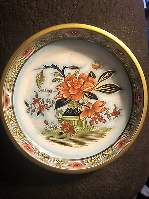 Vintage Daher Decorated Ware Small Metal Tray England Floral Design Nice! • $6