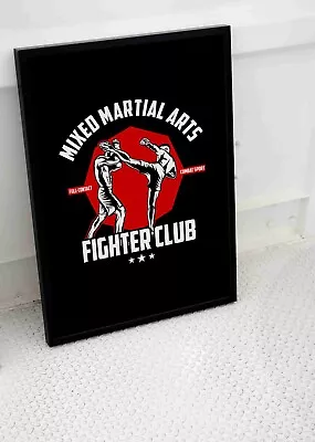 Mma Poster Boxing Muay Thai Mixed Martial Arts Print  Sports Art A3 A4 Size • £8.95