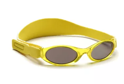 Baby Banz Adventurer Yellow Sunglasses UVA UVB Sun Protection Boys Girls 2-5 Y • £12.50