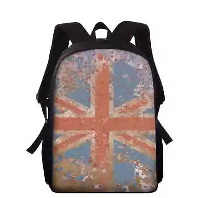 The Old Union Jack Backpack Boy Girl Schoolbag Shoulder Satchel Bookbags School • £22.38