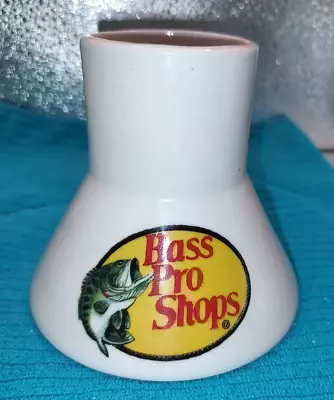 No Spill Coffee Mug Bass Pro Shops Pottery Ceramic No Tip Wide Bottom • $9.99