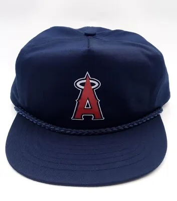 MLB Youth Size VTG Anaheim California Angels Twins Rope Hat Nissun Snap Back  • $29.76