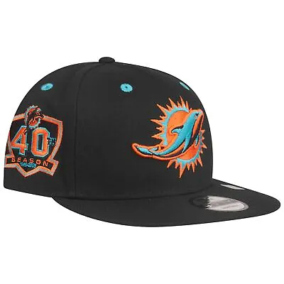 New Era 9Fifty Snapback Cap - Miami Dolphins Black • £34.90