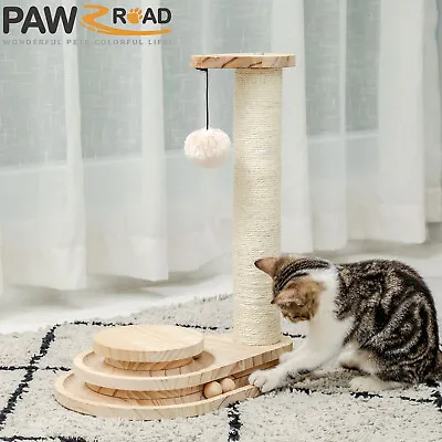 $39.99 • Buy PAWZ Road Cat Tree Scratching Post Toys Kitty Interactive Self-Amusement Toy