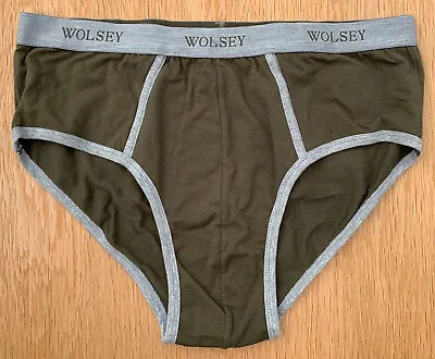 £12 • Buy Wolsey Men's Low Rise Brief - Olive - XL - U333-OLI