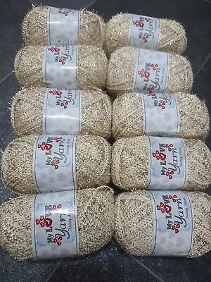 £2.20 • Buy My Love Wool Kinds Eyelash Sparkle Yarn  Knitting Crochet 10x 100g Balls