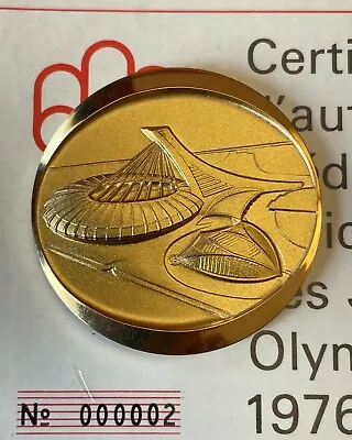 Montreal Olympic Medallion Set Gold/silver/bronze Set 1976 - Rare #2 Serial# !!! • $5083.29