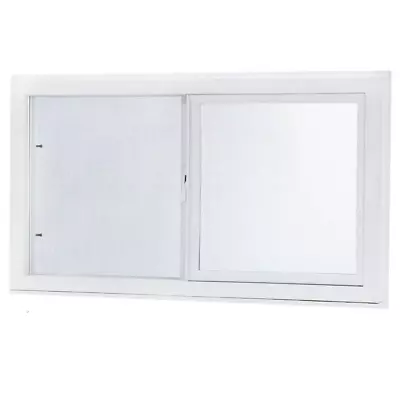 31.75X23.75  LeftHand Single Sliding Vinyl Window Dual Pane Insulated GlassWhite • $126.97