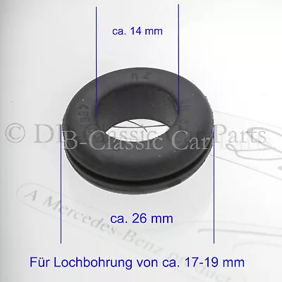 Mercedes Grommet Rubber Grommet 18 Mm Hole R107 W108 W109 W110 W111 W113 W114 W115  • $10.57