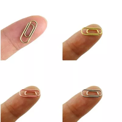 50 Count Mini Paper Clips 3/5 Inch Tiny Paperclip Super Cute Metal Bookmarks • $7.49