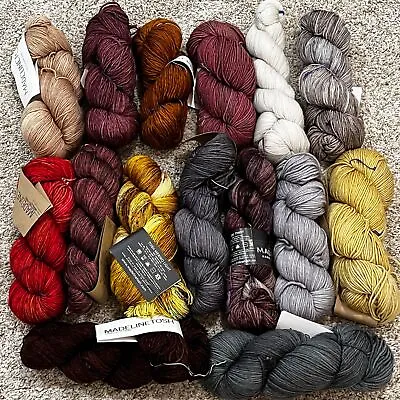 Madelinetosh Hand Dyed Merino & Pashmina Wool Yarn Skein Color Choice • $25