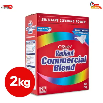 Radiant Commercial Blend Laundry Powder 2kg Concentrated Long Lasting Brightens • $12.93