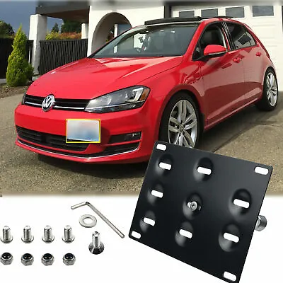 Tow Hook License Plate Mounting Bracket Holder For Volkswagen Jetta MK6 Golf GTI • $22.98