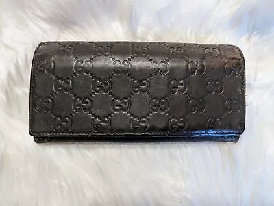 GUCCI Guccissima Long Wallet GG Leather  • $89.99