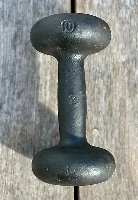 Vintage Unbranded 10lb Bun Style Dumbbell - Single • $24.95