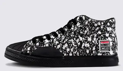 Vision Street Wear Canvas Skull Print High Tops Size 10US • $160