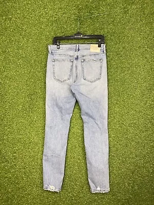 Abercrombie Fitch Jeans Mens Athletic Skinny Stretch Light Wash Y2K Size 31x32 • $19.99