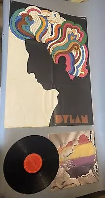 Bob Dylan Dylan Vintage Vinyl Record & Milton Glaser Poster • $129