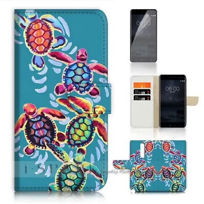 ( For Oppo A9 2020 ) Wallet Flip Case Cover AJ31163 Turtle • $12.99