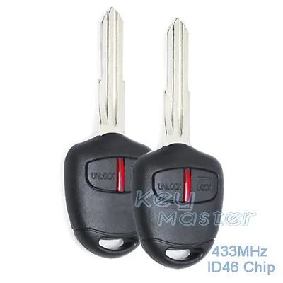 2x For Mitsubishi L200 Shogun Pajero Montero 433MHz Remote Car Key Fob -Left • $26.52