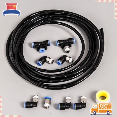 $29.80 • Buy Black Push Lock Boost Vacuum Air Line Fitting Kit Fits Tial Bov Turbo 1/8th NPT
