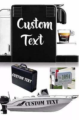 Custom Vinyl Lettering Transfer Decal Sticker Personalized Wall Window • $1.59