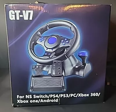 Steering Wheel GT-V7 Multi-Console Gaming Racing Wheel~Opened Box~Tested~New! • $49.99