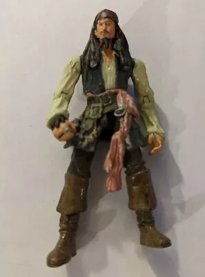 Pirates Caribbean Jack Sparrow Loose Figure Vintage 3 3/4 Disney Green Shirt • $8.99